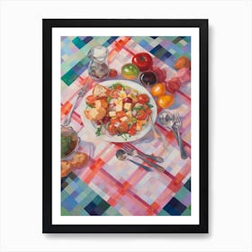 Panzanella Salad Still Life Painting Art Print