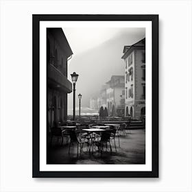 Bolzano, Italy,  Black And White Analogue Photography  3 Art Print