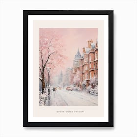 Dreamy Winter Painting Poster London United Kingdom 8 Art Print
