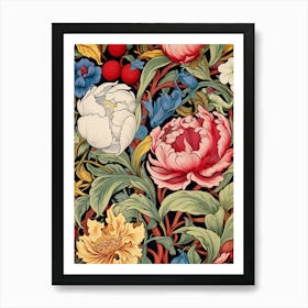 Floral Wallpaper 179 Art Print