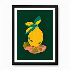 Lemon S Out Of The Net Bag Art Print