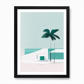 Andros Island Bahamas Simplistic Tropical Destination Art Print