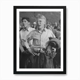 Boy Watching Miners Contest At Labor Day Celebration, Silverton, Colorado By Russell Lee Art Print