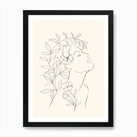 Minimal Blooming 03 Art Print