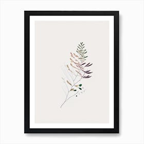 Thyme Leaf Abstract 5 Art Print