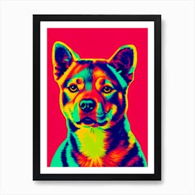 Shiba Inu Andy Warhol Style Dog Art Print