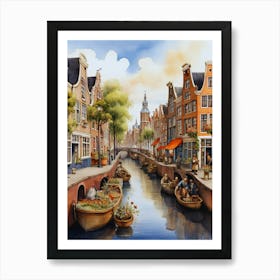 Amsterdam Canal 4 Art Print