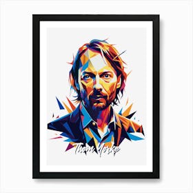 Thom Yorke, Radiohead 02 Portrait Music Icon WPAP Pop Art Style Art Print