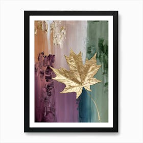 Gold Leaf Canvas Art Art Print