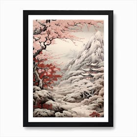 Japanese Snowbell Victorian Style 3 Art Print