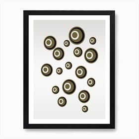 Abstract School Of Boodos Chocolate Fizzy Formation Art Print