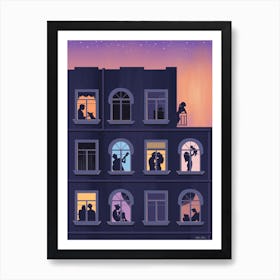 Night In The City Art Print