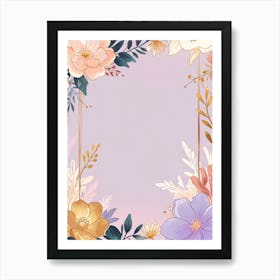 Floral Frame 9 Art Print