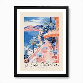 Taormina, Sicily   Italy Il Lido Collection Beach Club Poster 1 Art Print