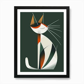 Abstract Cat 5 Art Print