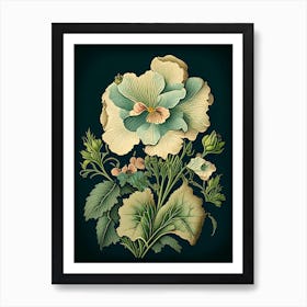 Primrose 2 Floral Botanical Vintage Poster Flower Art Print