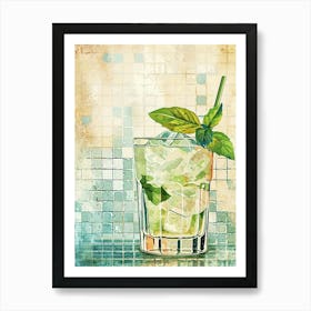 Caipirinha Watercolour Inspired 2 Art Print