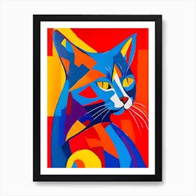 Colorful Cat Art Print