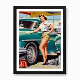 Retro Automotive Reimagined 14 Art Print