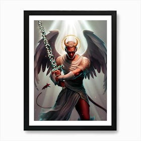 Devil With Sword 1 Art Print