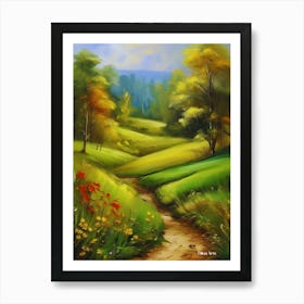 Canada, Canadian mountain forests,mountain pass,a distinctive and beautiful work of art describing the beauty of nature in Canada. Art Print