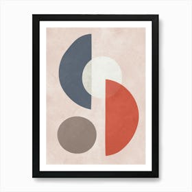 Geometry with expressive circles 24 Art Print