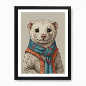 Ferret 10 Art Print