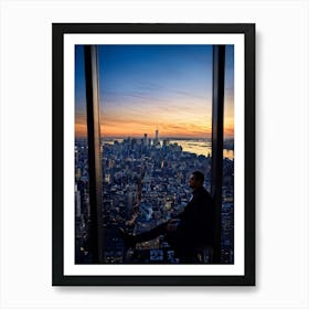 A Developer In Manhattan Casting An Eagle Eye View On The Citys Architectural Evolution With The M (4) Art Print