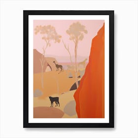 Thar Desert   Asia (India And Pakistan), Contemporary Abstract Illustration 2 Art Print