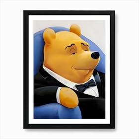 Tuxedo Winnie Pooh Bear Meme Art Print