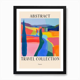 Abstract Travel Collection Poster France 2 Art Print