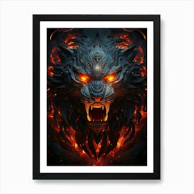 Wolf Head Art Print