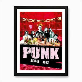 Punk Berlin 1992 Art Print