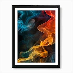 Abstract Smoke 6 Art Print