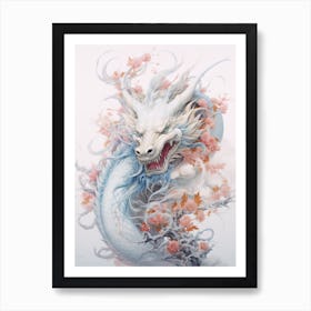 Dragon Close Up Traditional Chinese Style 10 Art Print