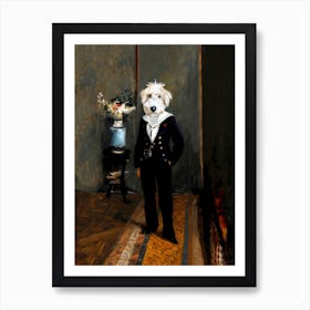 Kind Sailor Lupo Pet Portraits Art Print