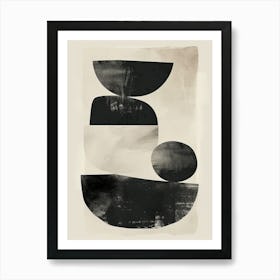 Linear Ripples Bauhaus Minimalist Art Print