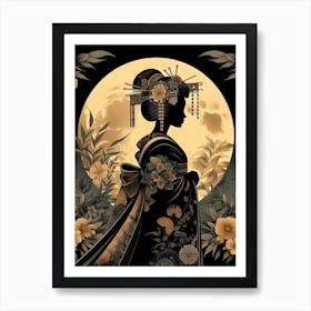 Creativel Geisha Illustration 188 Art Print