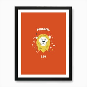 Powerful Lion Art Print