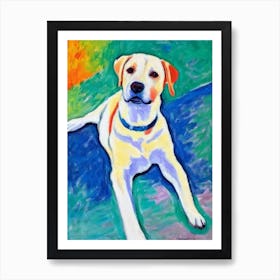 Labrador 4 Fauvist Style Dog Art Print