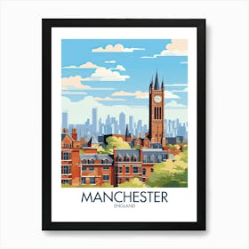 Manchester Travel Print England Gift Art Print