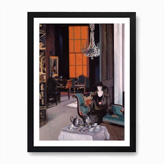 Interior: The Orange Blind, c.1928 by Francis Campbell Boileau Cadell Art Print