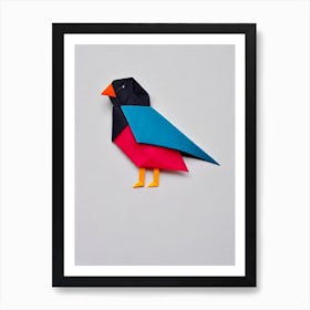 Puffin 2 Origami Bird Poster