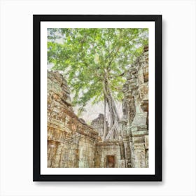 A Temple Of Cambodia Art Print