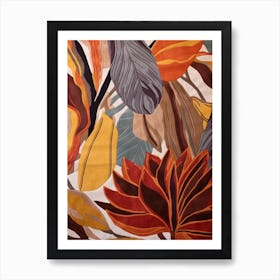 Fall Botanicals Gladiolus 1 Art Print