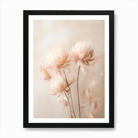 Boho Dried Flowers Protea 4 Art Print