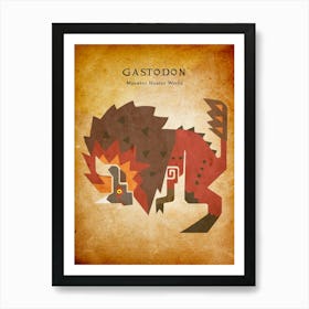 Gastodon Vintage Art Print