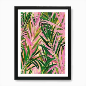 Tropical Leaves Seamless Pattern 5 Art Print