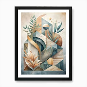 Abstract Geometric Painting Art Print