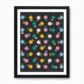 Cosmic Daisies Art Print